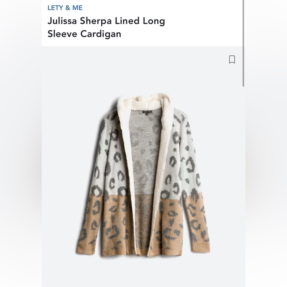 Animal Print Cardigan